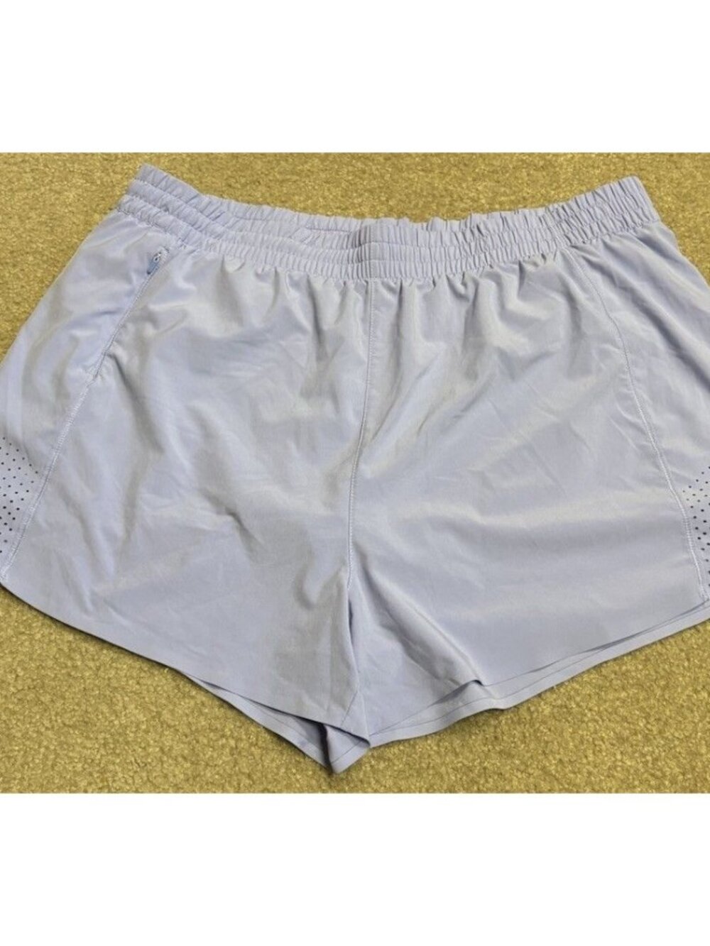 Athleta Hustle 3" Shorts Lavender Running Training Activewear Womens 1X Gym